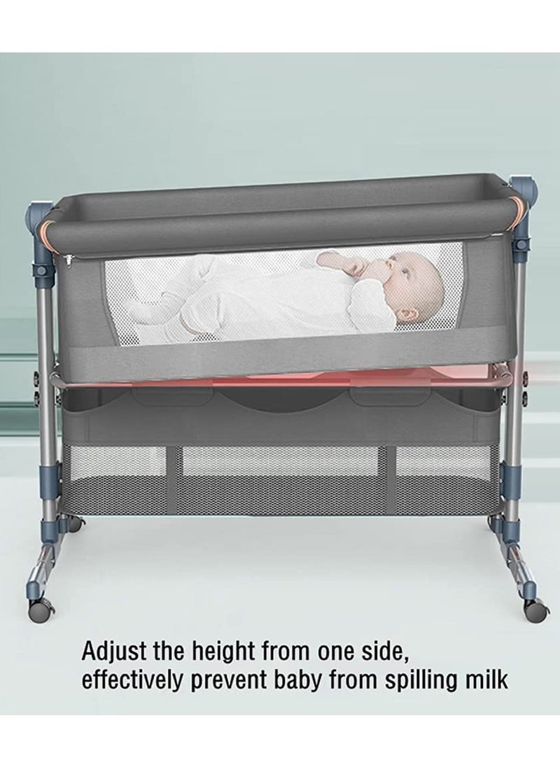 MAAS - 3 in 1 Portable Foldable Baby Bed Travel Bed with Adjustable Height Breathable Mesh and Mattress - Image 1