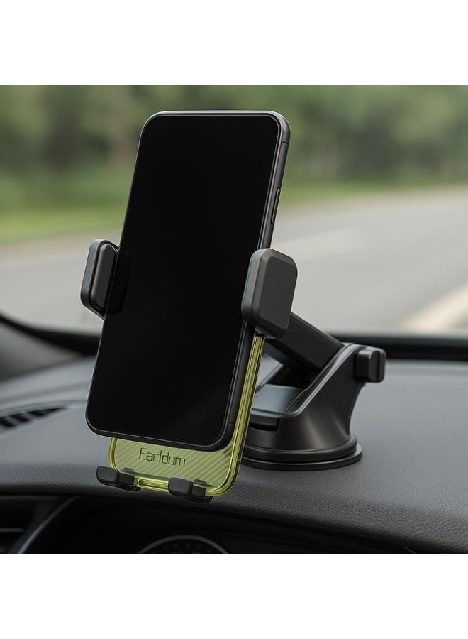 Earldom EH292 Universal Car Holder with Suction Cup – 360° Adjustable Phone Mount for Dashboard & Windshield - Image 4