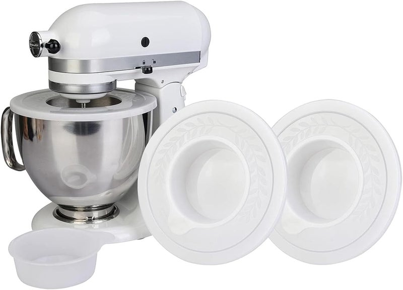 Pack of 2 Stand Mixer Accessories Bowl Lid Covers Food Splashing While Mixing Dough Cream or Sauces Mixer Bowl Covers - Image 2