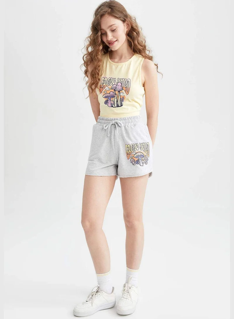 DeFacto Fitted Sleeveless Printed Vest