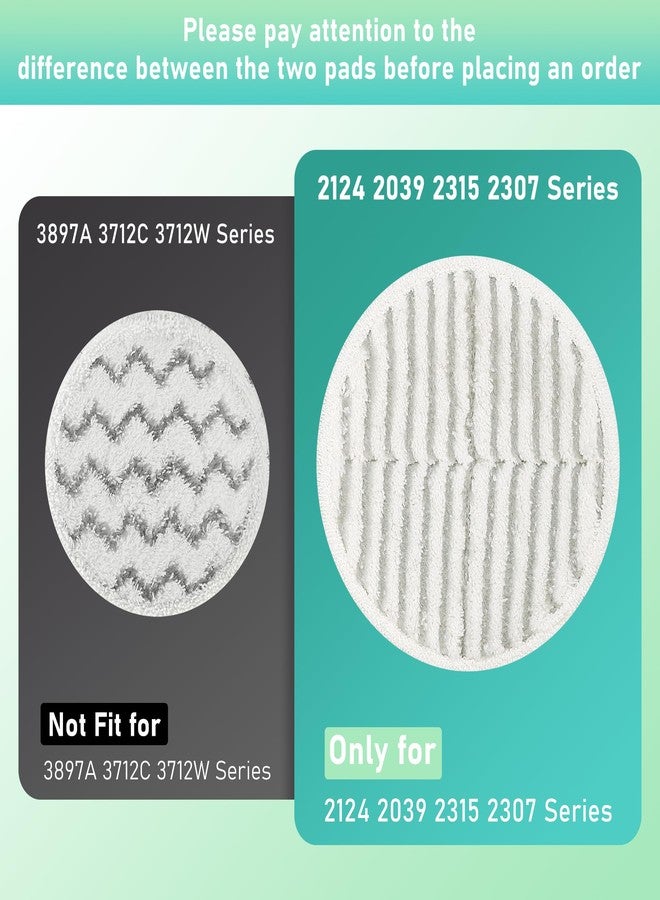 Vypart 2124 2039 Replacement Pads for Bissell Spinwave Spin Mop, Compatible with Bisell Spinwave 2039A 2039Q 2039T 2039W 20391 20395 20399 2307 23157 2315A Mop Pad Kit, 2 Scrubby Pads and 4 Soft Pads Vypart - Image 4