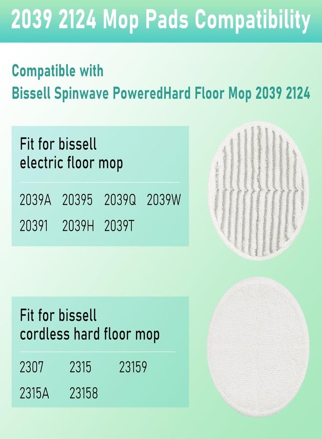Vypart 2124 2039 Replacement Pads for Bissell Spinwave Spin Mop, Compatible with Bisell Spinwave 2039A 2039Q 2039T 2039W 20391 20395 20399 2307 23157 2315A Mop Pad Kit, 2 Scrubby Pads and 4 Soft Pads Vypart - Image 3