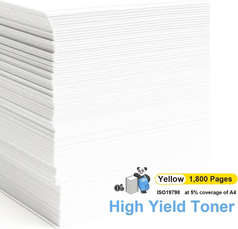 Asta W2302A 230A With Chip Cartridge Toner Compatible For HP Color LaserJet Pro 4203dw 4203dn MFP 4303dw 4303dn 4303fdw Printer W 2302 230 A pr Office Consumable High Yiled Clear Print (Yellow) - Image 2