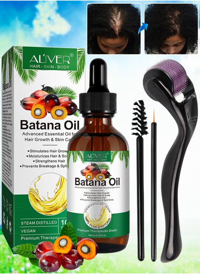 60ml Batana Oil with Roller for Hair Growth Hair Conditioner Oil for Thin Hair Repair Damaged Hair Nourishes Thin Hair Scalp Skin and Loss Hair Growth Fit for All Hair Types Raw Batana Oil - pzsku/Z7AC90D8CDF10DEF5CD02Z/45/_/1711433263/b6b67c46-9bbe-41d0-b1f2-dc702eb40dd4