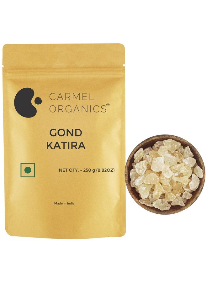 CARMEL ORGANICS CARMEL ORGANICS Gond Katira 250 g Whole | Natural Edible Superfood for Cooling Drinks & Digestion, No Added Preservatives and Additives, Non GMO  - Image 1