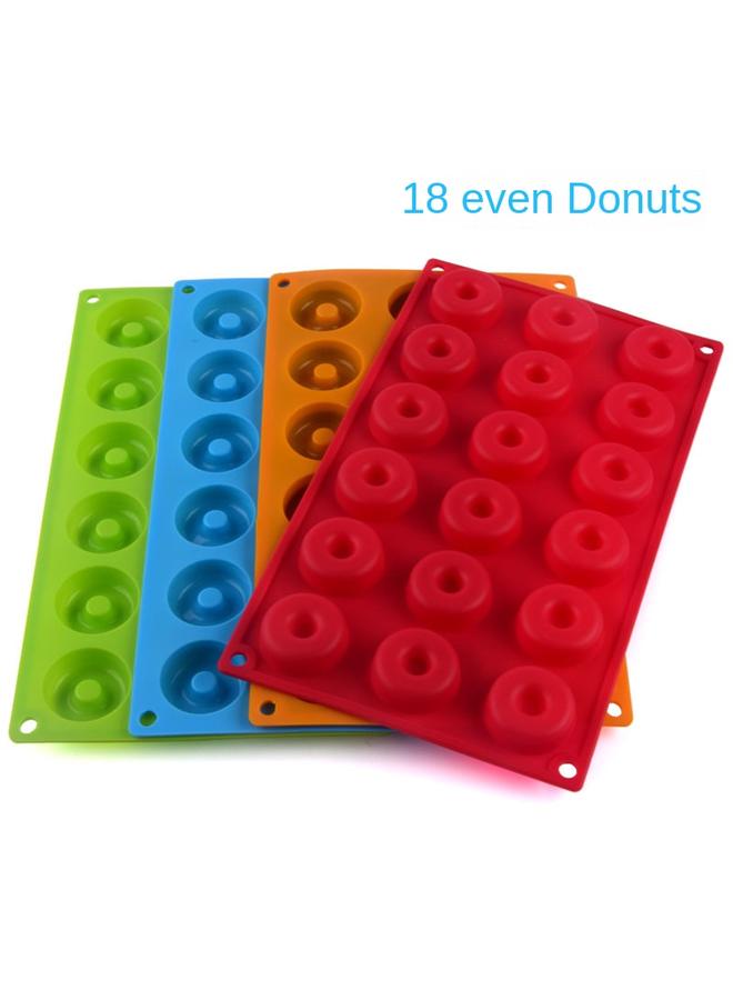Bluejw In Stock Silicone 18 Donut Cake Mold Cookie Mold Silicone Baking Circle Mold High Temperature Resistant - Image 2