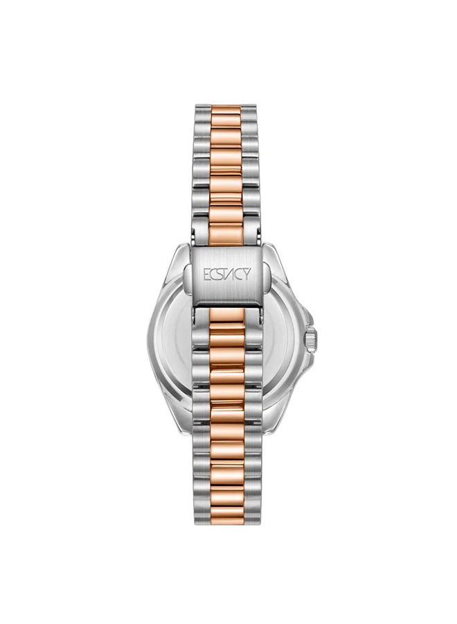 إكستاسي Women's Watch, Analog Display and Stainless Steel Strap - E24504-KBKB, Rose Gold