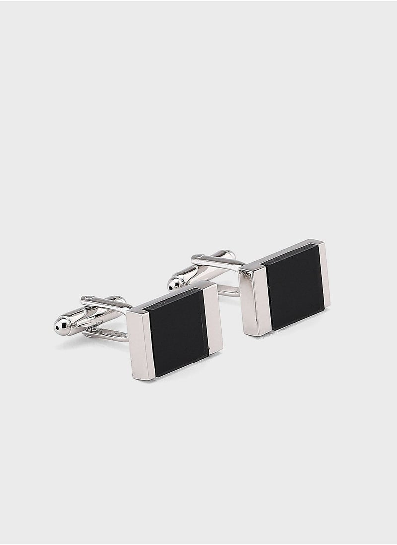 Robert Wood - Rectangular Cufflink In A Gift Box - Image 1