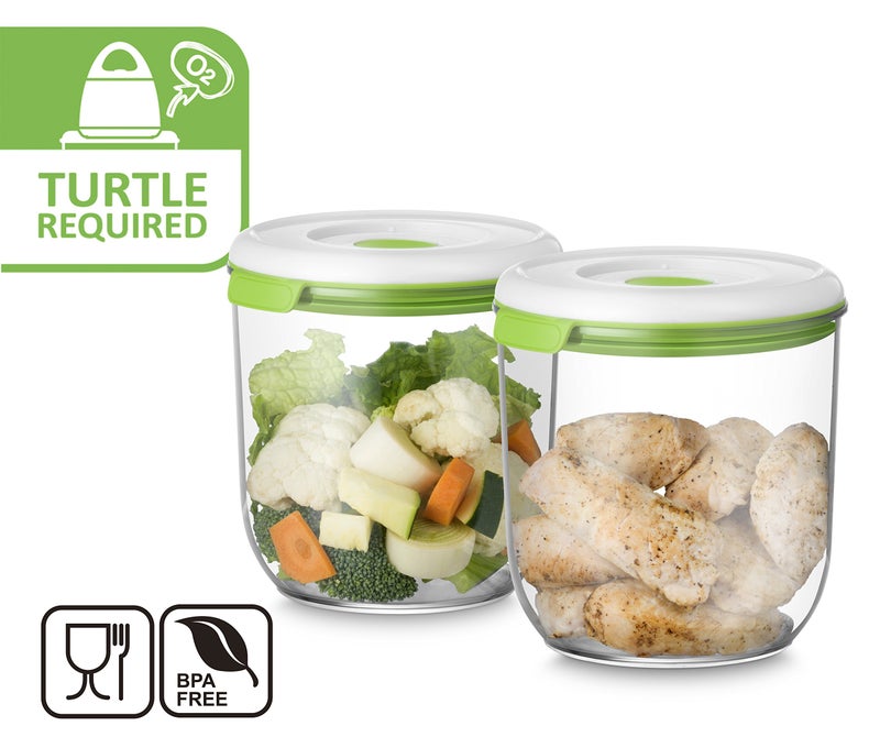 FOSA Vacuum Seal Containers, 2 Pack 45 oz, Vacuum Container for Food Storage, Food Containers for Vacuum Seal, Airtight Vacuum Food Containers, Durable Storage Solution (Vacuum Pump Not Included) - Image 4