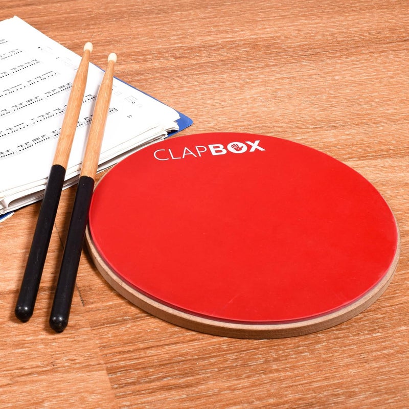 Clapbox وسادة تدريب الطبول - 8 بوصات، حمراء، CB-PPD (وسادة تدريب فقط) - Image 4