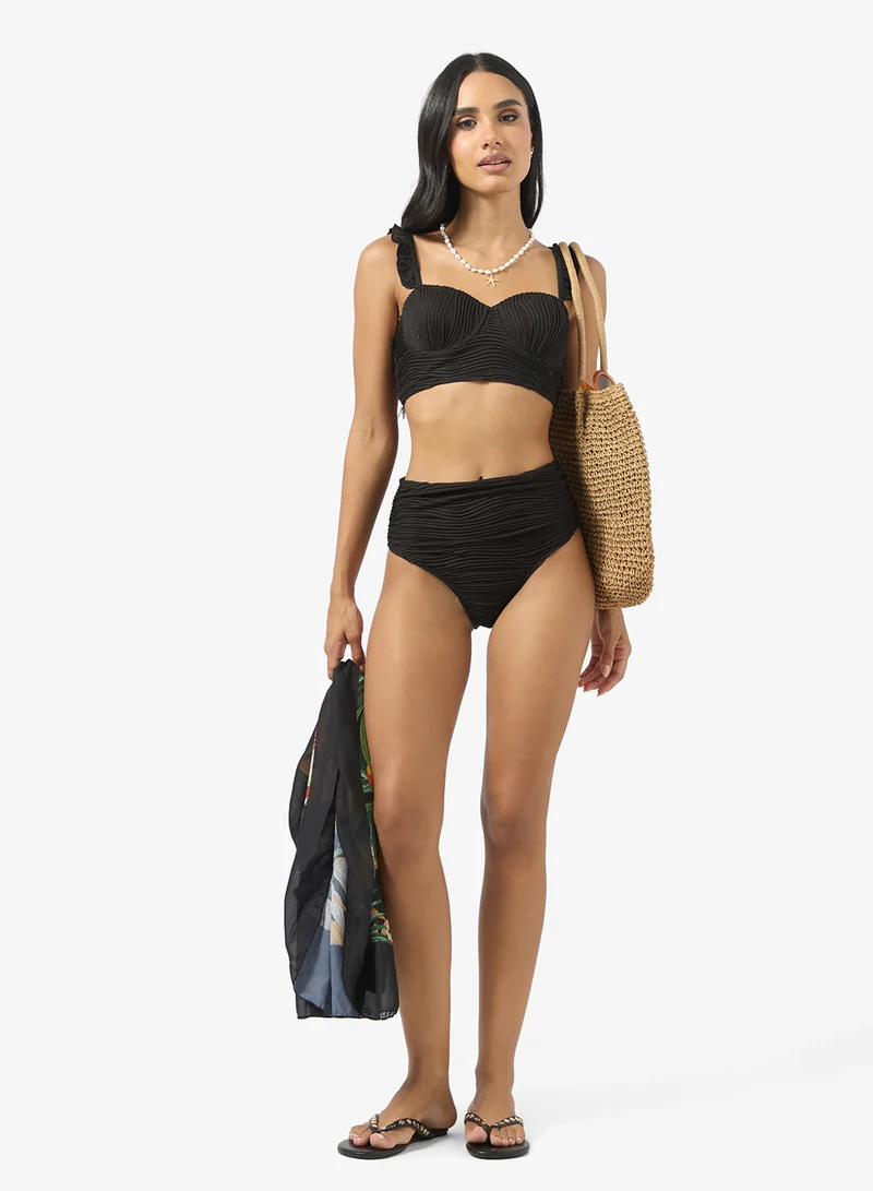 Ginger Ruffle Detail Bikini Set