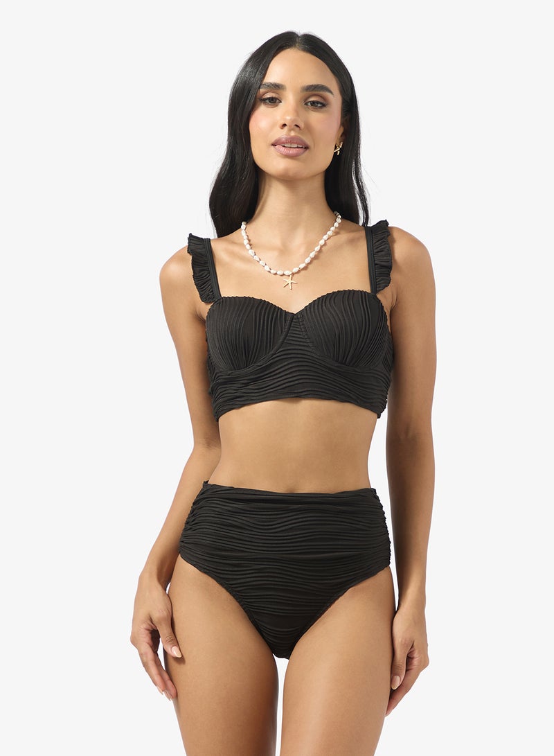 جينجر طقم بيكيني بتفاصيل مكشكشة - Image 1