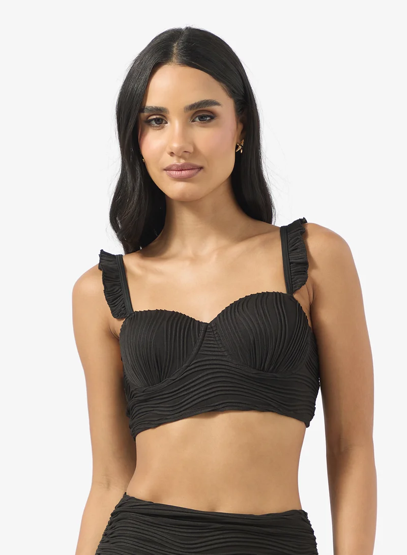 Ginger Ruffle Detail Bikini Set