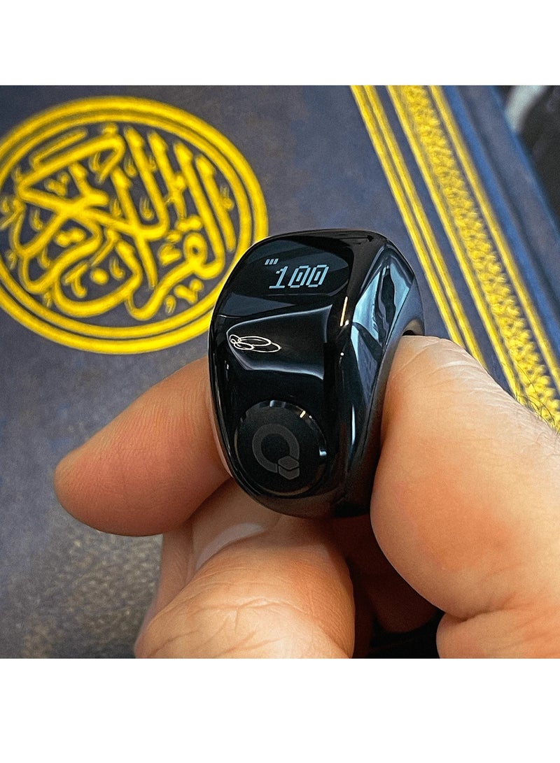 UMEOX Digital Counter Tasbeeh 3 Size Compatible SMART Zikr Plastic Ring Blue - Image 3