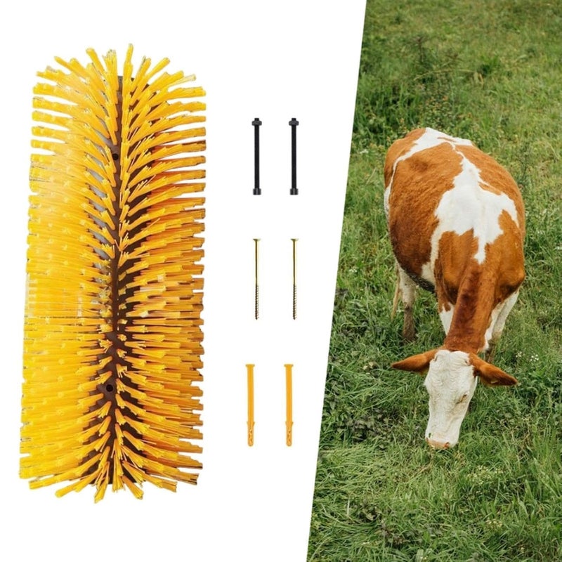 Bethlehem Livestock Brushes for Scratching Shedding Sheep Brush for Farm Outdoor Cattle Yellow|Pet Supplies | Dog Supplies | Grooming | Brushes, Combs & Rakes - Image 3