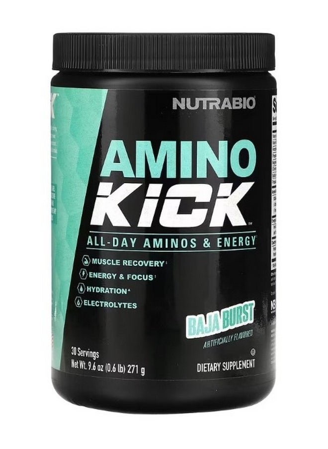 NutraBio Amino Kick Baja Burst 0.6 lb 271 g  - Image 1