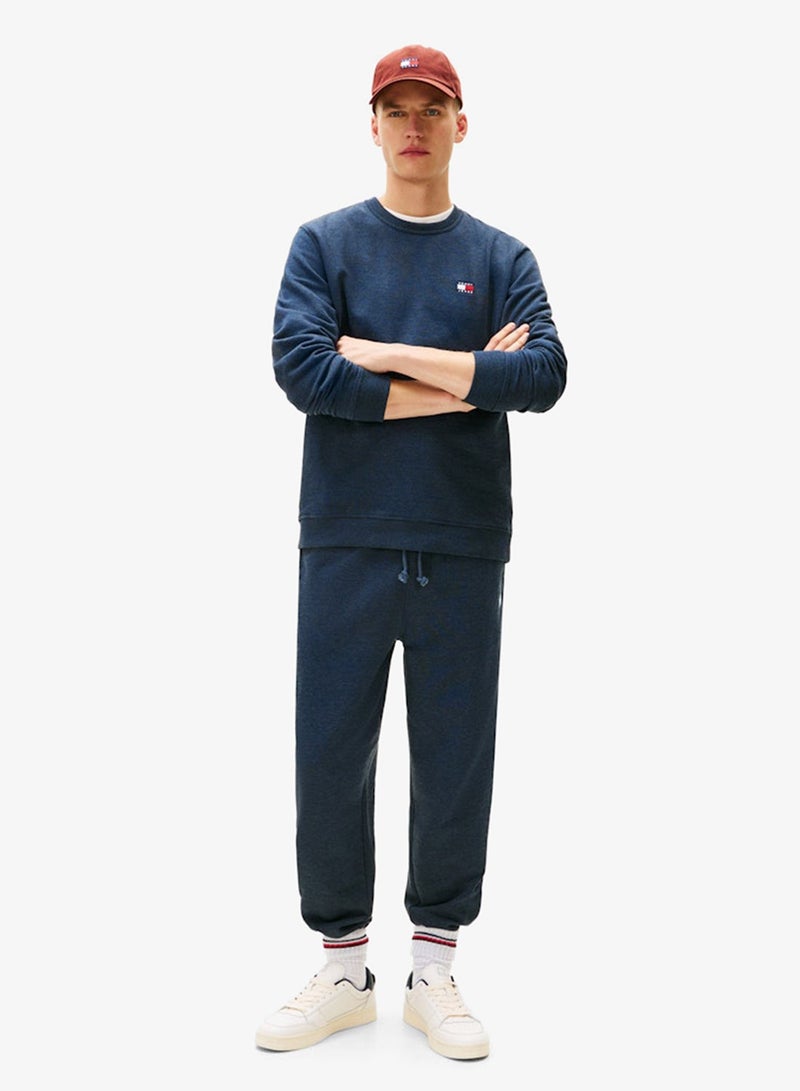 TOMMY JEANS Tommy Badge Terry Crew Neck Sweatshirt - Image 4