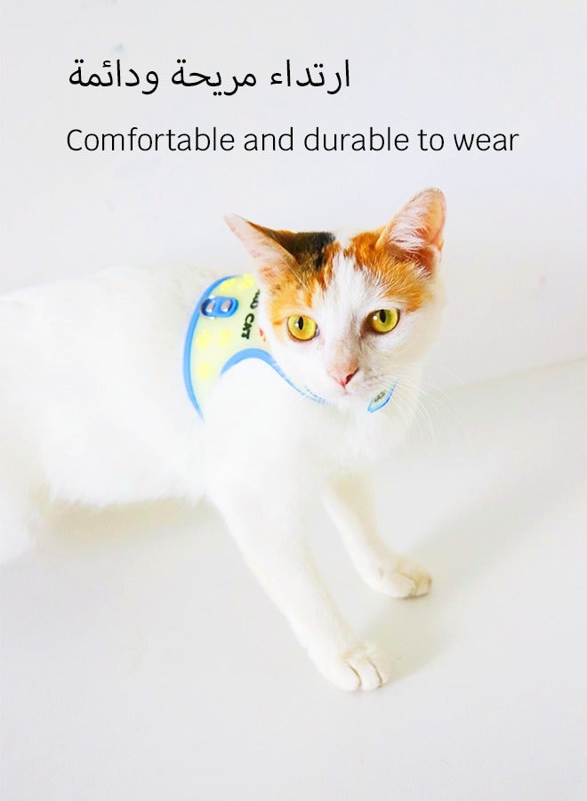 سترة مضيئة للقطط والكلاب لصد البعوض، سترة أمان عالية الوضوح، مناسبة للمشي والجري ورؤية عالية لصد الحشرات مناسبة للحيوانات الأليفة الصغيرة والمتوسطة الأكمام (أزرق) - Image 4