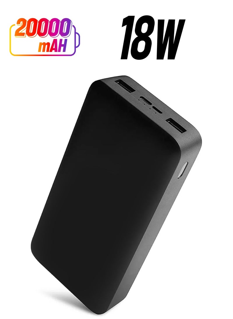 20000mAh Power Bank Portable Charger,18W High Capacity, External Battery Pack Compatible with Smart Devices