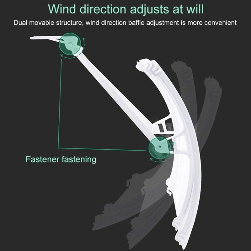 Spaceshoop Other Retractable Air Conditioner Deflector, Adjustable Anti Direct Blowing Windshield Split AC Air Conditioning Baffles - Image 3