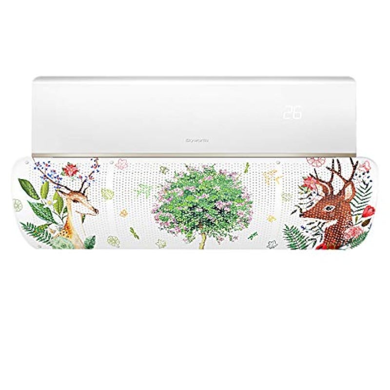 Spaceshoop Other Retractable Air Conditioner Deflector, Adjustable Anti Direct Blowing Windshield Split AC Air Conditioning Baffles - Image 1