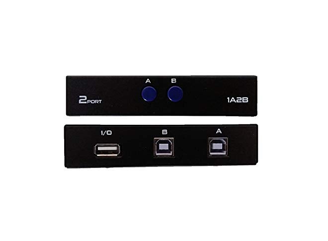 Terabyte مفتاح مشاركة الطابعة USB 2 منفذ USB 2.0 صندوق اختيار لجهاز الكمبيوتر والطابعة والماسح الضوئي وما إلى ذلك. أسود - Image 2