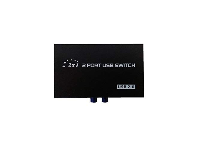 Terabyte مفتاح مشاركة الطابعة USB 2 منفذ USB 2.0 صندوق اختيار لجهاز الكمبيوتر والطابعة والماسح الضوئي وما إلى ذلك. أسود - Image 1