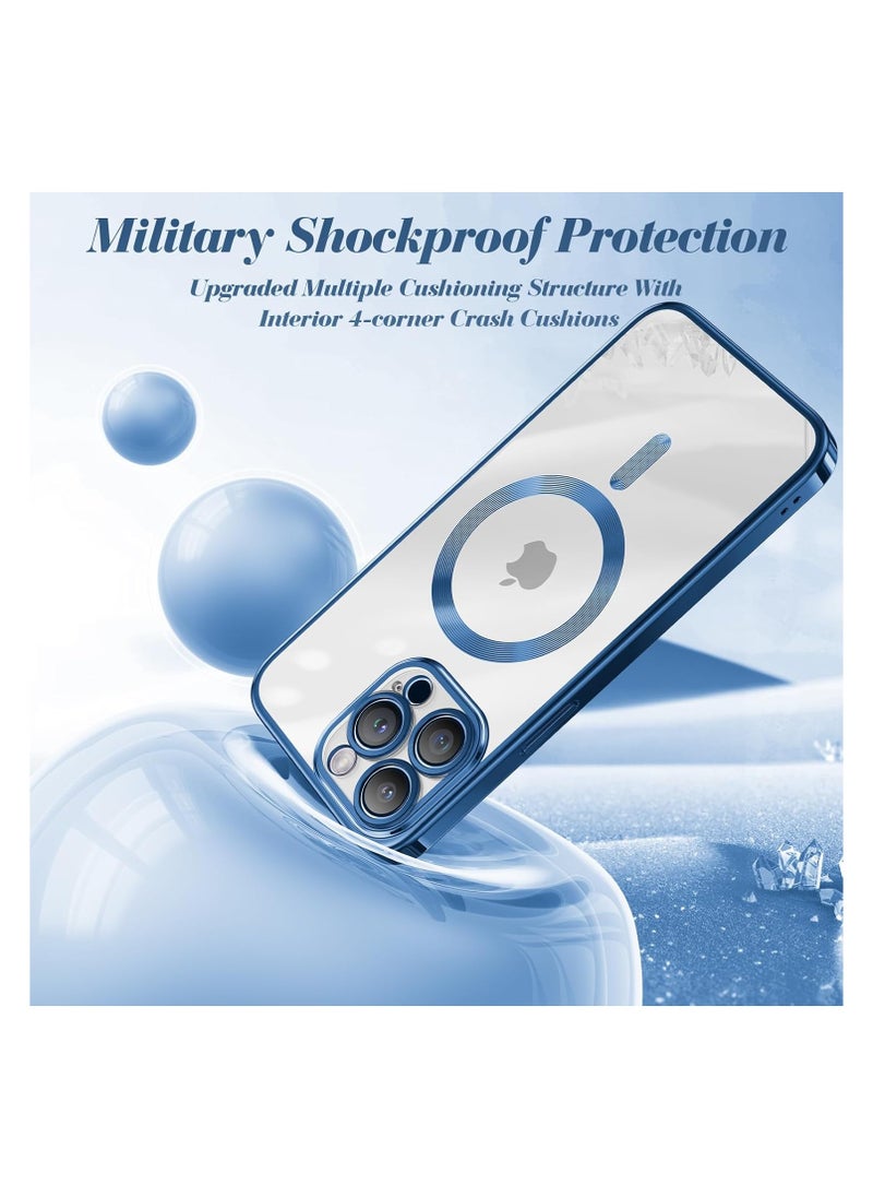 Generic - Magnetic Clear for iPhone 15 Pro Case with MagSafe Integrated Camera Protection Glass Silicone Cover Slim Thin Non Yellowing Anti Fingerprint Scratch Wireless Charging - Image 1