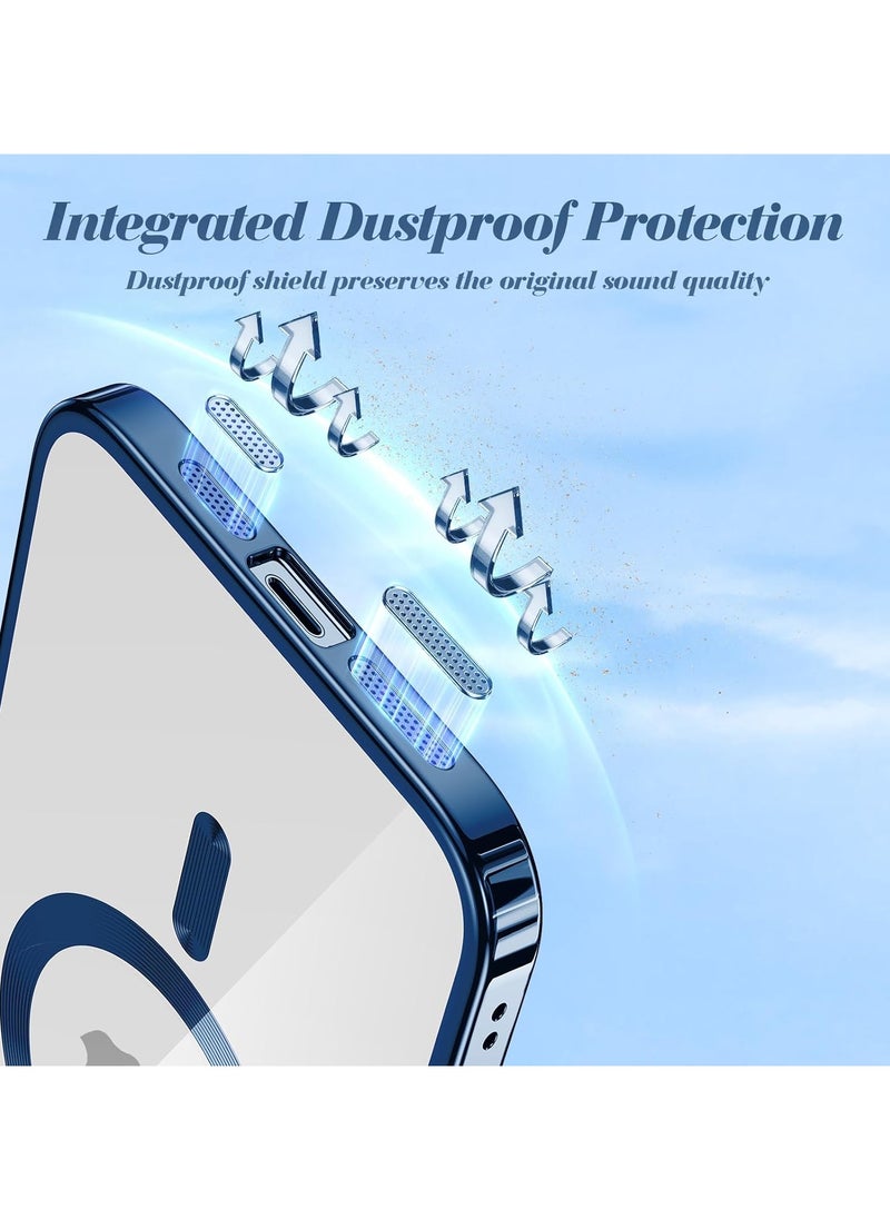 Generic - Magnetic Clear for iPhone 15 Pro Case with MagSafe Integrated Camera Protection Glass Silicone Cover Slim Thin Non Yellowing Anti Fingerprint Scratch Wireless Charging - Image 1