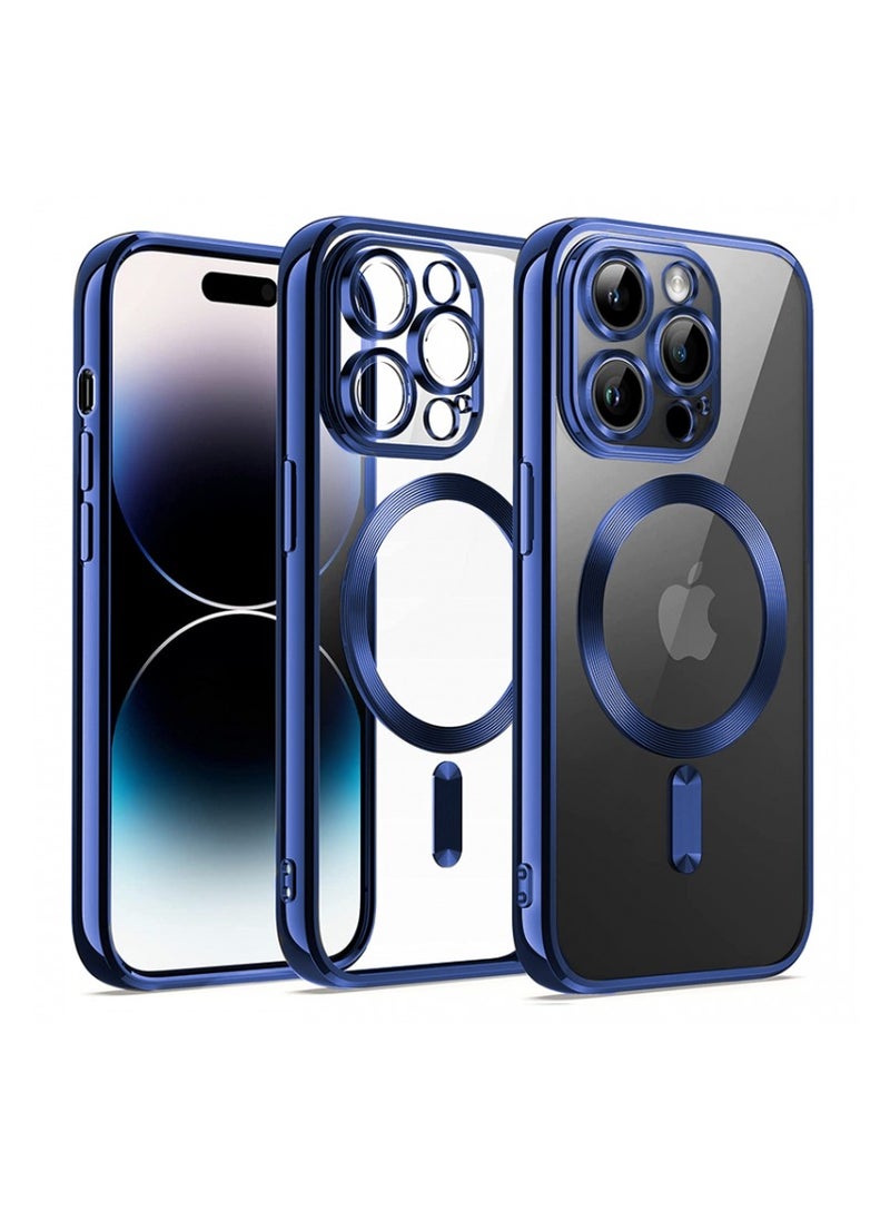 Generic - Magnetic Clear for iPhone 15 Pro Case with MagSafe Integrated Camera Protection Glass Silicone Cover Slim Thin Non Yellowing Anti Fingerprint Scratch Wireless Charging - Image 1