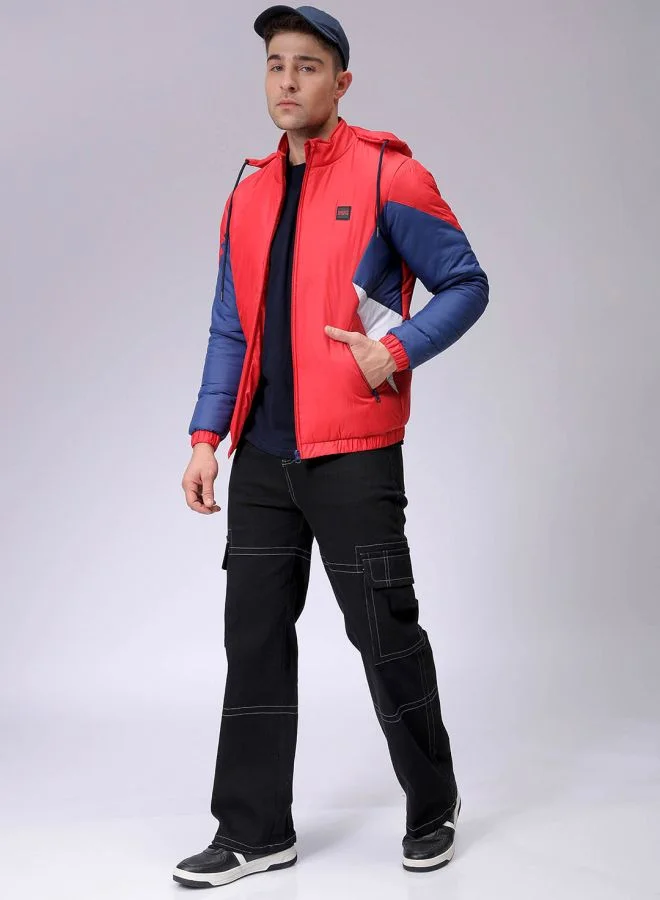 The Indian Garage Co Men Slim Fit Mix & Match Puffer Jackets