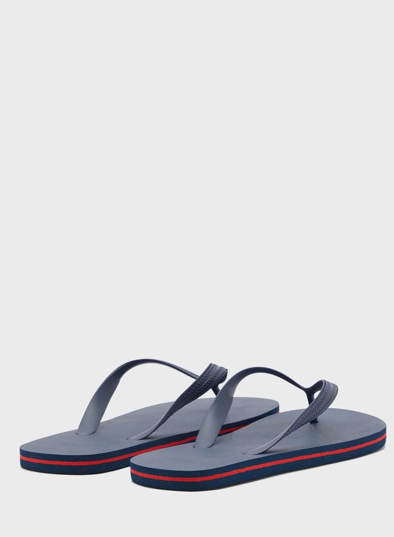 Seventy Five MENS PLAIN CONTRAST  PRINT FLIP FLOP