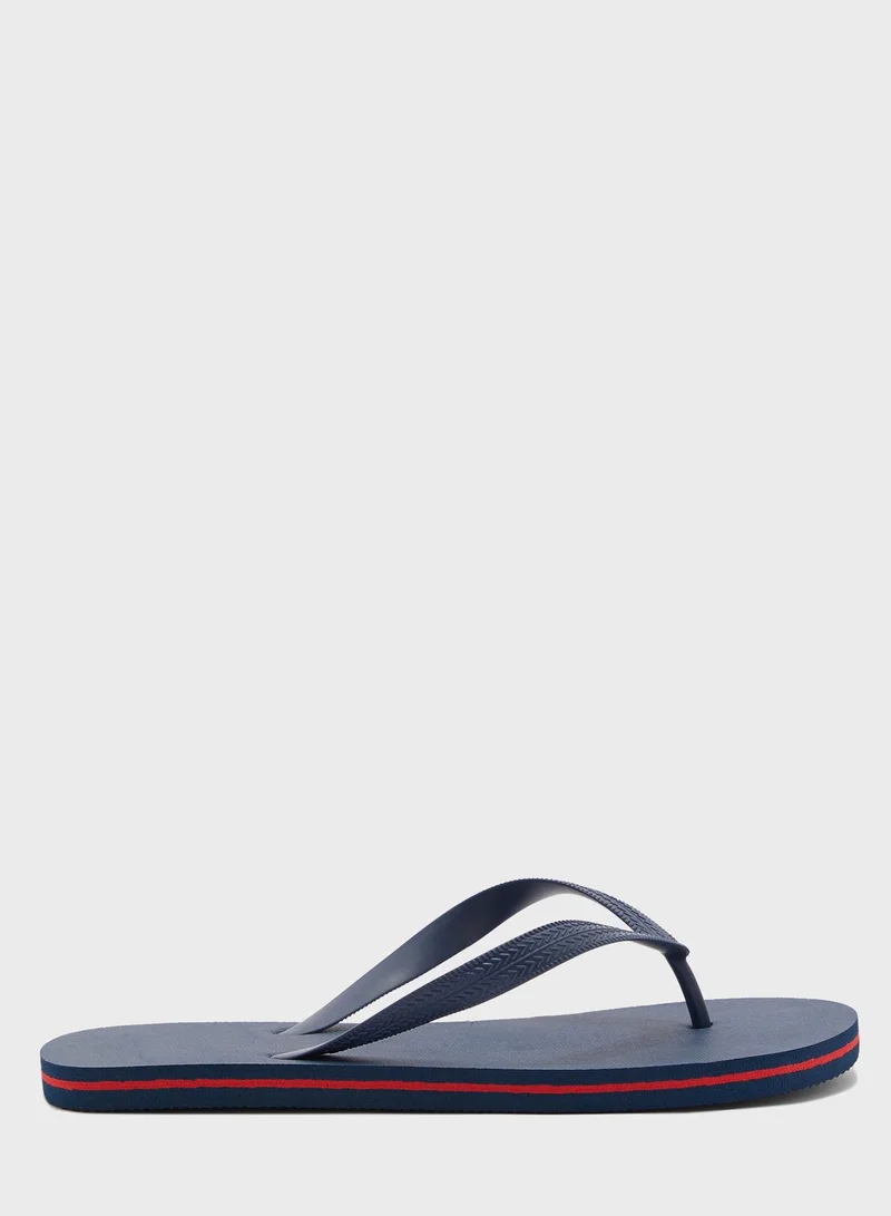 Seventy Five MENS PLAIN CONTRAST  PRINT FLIP FLOP
