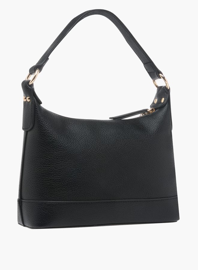 Celeste Women Textured Crossbody Bag with Adjustable Strap and Zip Closure  - Image 3