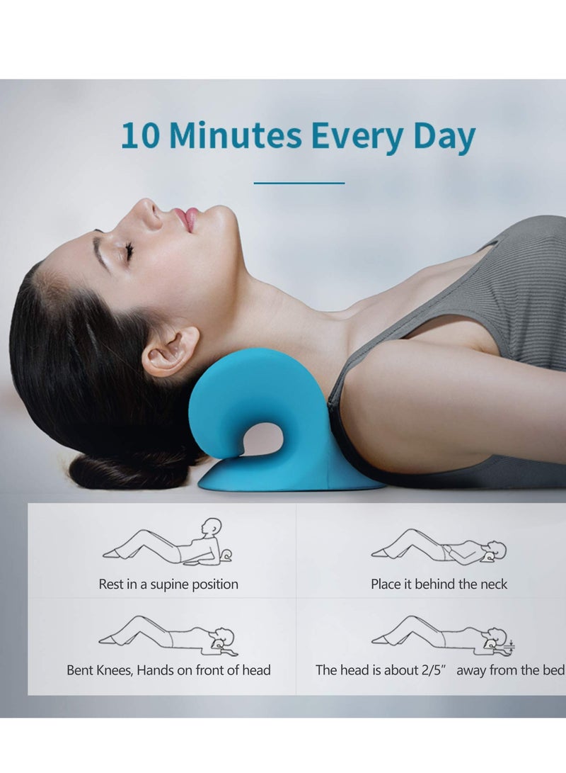 Daytoyz Neck and Shoulder Relaxer, Cervical Traction Device for TMJ Pain Relief and Cervical Spine Alignment, Chiropractic Pillow Neck Stretcher - Image 5
