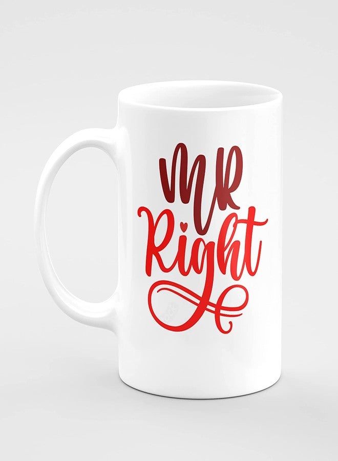 Pride Store Mr Right & Mrs Always Right Printed Coffee Mug Set of 2 || Husband Wife Anniversary Gift | Birthday Gift for hsuband Wife | Mr and Mrs Mug - Image 2