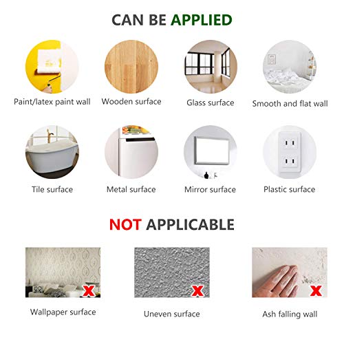 ROFARSO 6 Sheets Hanging String of Pearls Vine Wall Stickers Leaves Green Plants Removable PVC Wall Decals Peel and Stick Decorations Decor for Bedroom Living Room Office Murals(3 Sets) - Image 5
