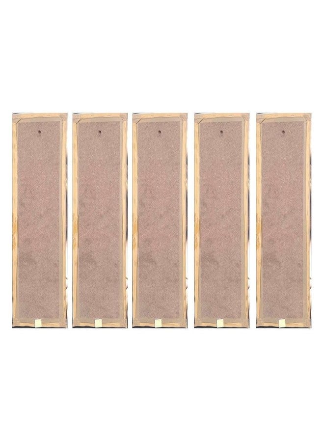 DEKORSTATION Elegant Girl Playing Piano Abstract Design 5 Piece Multi Frame Canvas Printed Wall Painting for Home and Office Decoration - Image 4