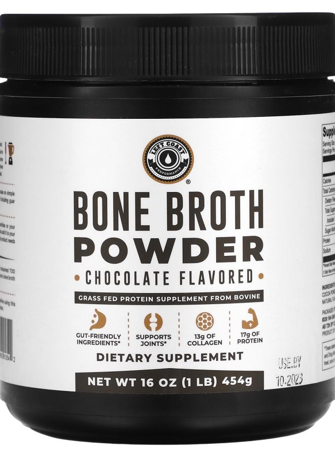 Left Coast Performance Bone Broth Powder Chocolate 1 lb (454 g)