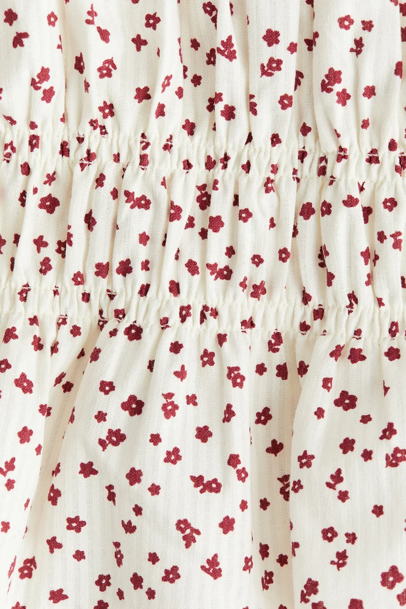 اتش اند ام Smocked cotton blouse