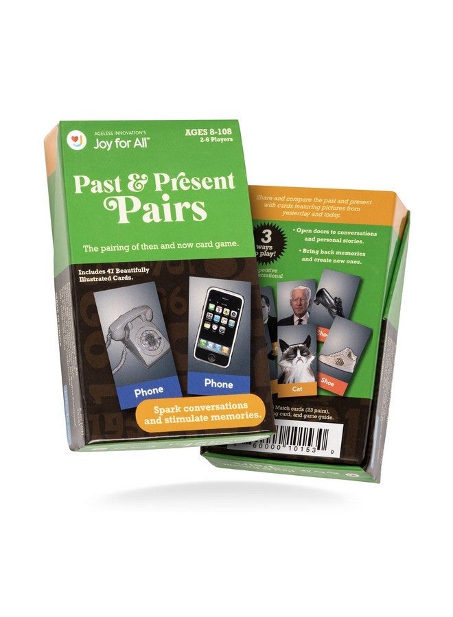 Joy for All Past & Present Pairs - Fun Family Card Games for Seniors, Their Families and Care Partners - Compare Today and Yesterday's Stories for Game Night - Image 2