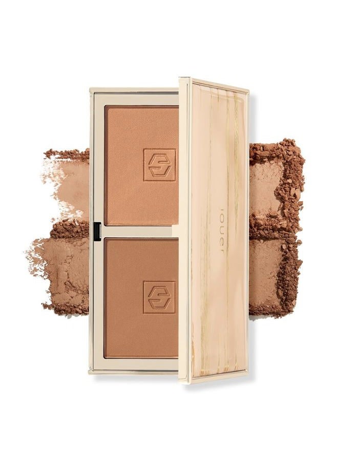 Jouer Sunswept Bronzer Duo | Men & Women | 2 Complementary Shades | Velvety Formula | Matte & Shimmer Shades | Vitamin E | Talc, Paraben, Gluten & Cruelty Free - Image 1