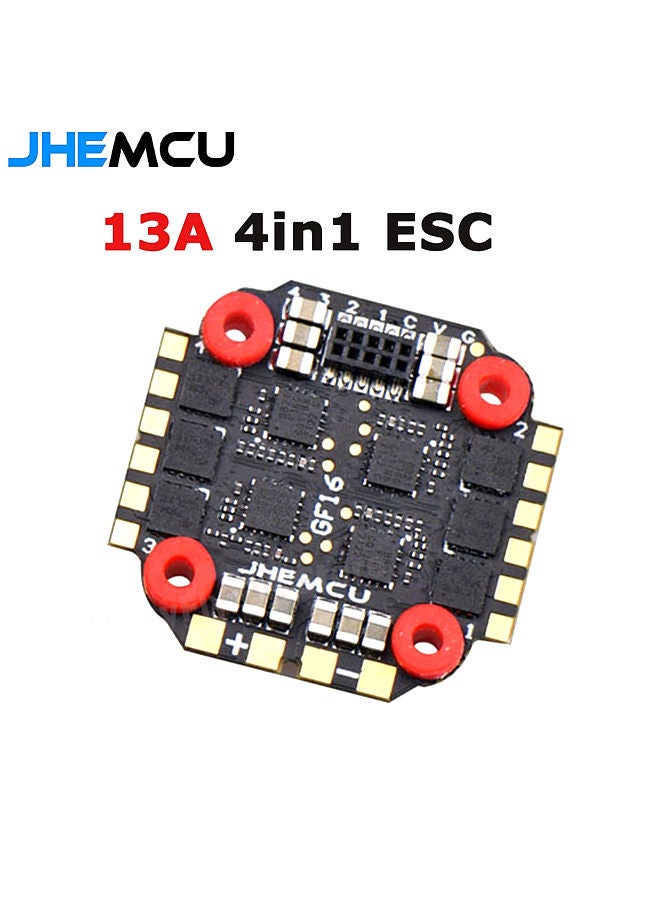4 in 1 ESC, GF16 2-4S 13A 4 in 1 ESC for FPV Micro Drone