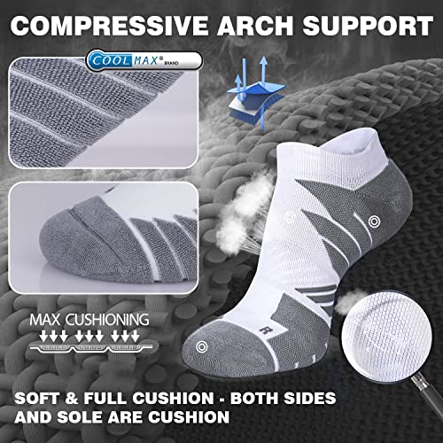 Hylaea Low Cut Athletic Socks with Cushion Padded, Moisture Wicking, Anti-Odor, Seamless, Blister Free - Image 5