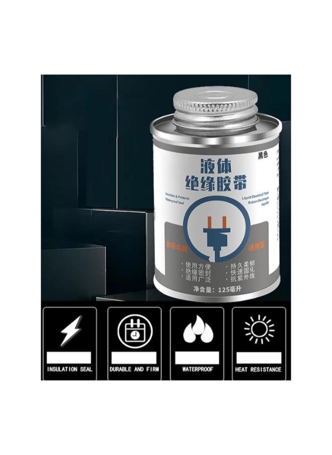 Liquid Insulating Glue, Liquid Insulating High Temperature Glue, Liquid Electrical Tape, Waterproof and Moisture-Proof, Insulation and Anti-Electricity, Good Adhesion, Strong Sealing (1Pcs)