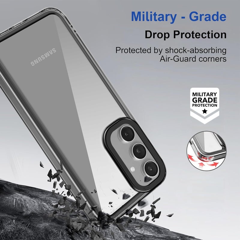 ZAPCASE Back Case Cover for Samsung Galaxy A55 5G | Compatible for Samsung Galaxy A55 5G Back Cover | Case Cover with Camera Protection | (TPU + PC | Translucent Black) - Image 3