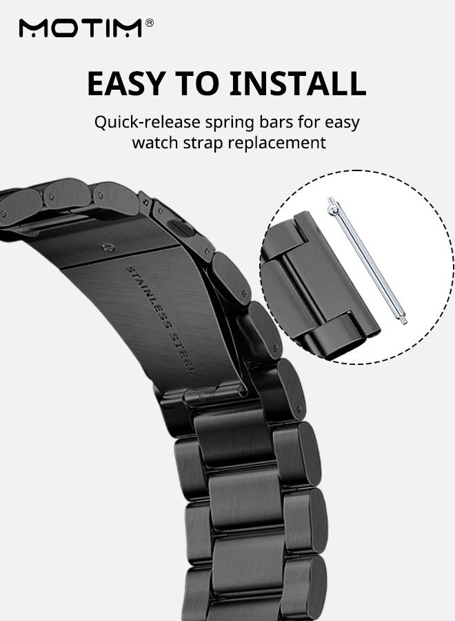 Motim Stainless Steel Apple Watch Band 49mm 46mm 45mm 44mm 42mm Women men, Sport Strap Replacement WristBands for iWatch SE SE2& Series 11/10/9/8/7/6/5/4 Ultra 2 - Image 5