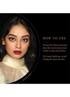 MyGlamm Manish Malhotra Beauty Mascaradark Knight 9Ml ;Volumizing & Defining Black Mascara ; Waterproof Formula  - Image 4
