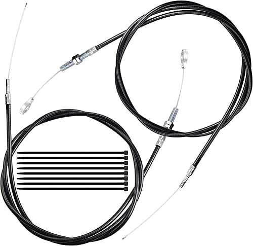 FYSHIQING (2-Pack) Universal Throttle Cable 63" Long Inner Wire 71" inch Long Replacement for Manco Go Kart 8252-1390 Go Cart, Throttle Cable for Go Kart (with 8 Cable Ties) by SHIQING - Image 1