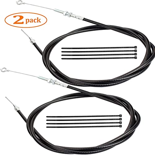 FYSHIQING (2-Pack) Universal Throttle Cable 63" Long Inner Wire 71" inch Long Replacement for Manco Go Kart 8252-1390 Go Cart, Throttle Cable for Go Kart (with 8 Cable Ties) by SHIQING - Image 2